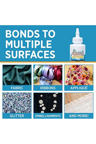 Aleene's Permanent Fabric Glue 24914 - Clear, 118 ml