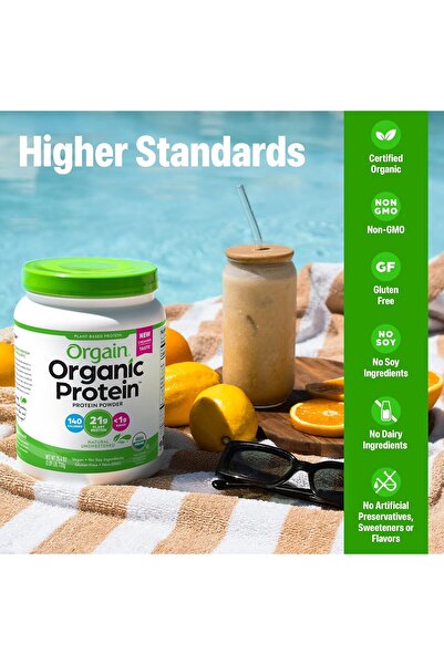 Orgain Organic Plant-Based Protein Powder Unflavored 720 g