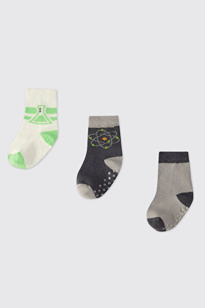 Panço Erkek Bebek 3'lü Soket Çorap