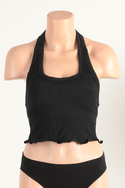 Miorre Doremi Covered Back Detailed Crop Tank Top