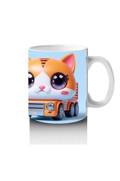 Wisdom Rain Minibus Cat Mug That Makes Children Love Milk