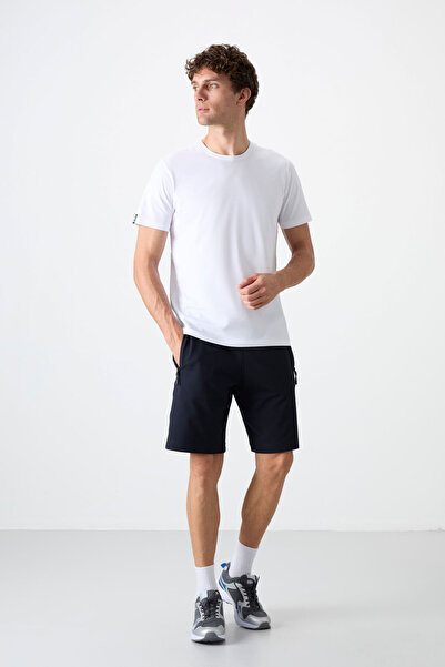 TOMMY LIFE Standard Fit 3-Pack Black-Navy Blue-Ecru Men's Shorts - 81136