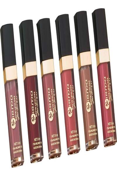 İrma ملمع شفاه أرما مطفي يدوم طويلاً، 6 قطع