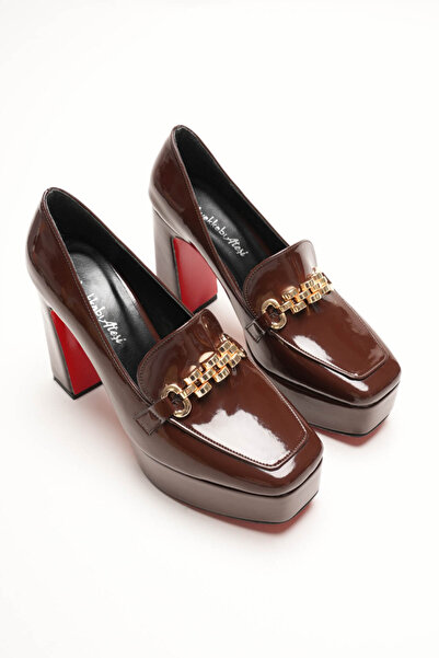 Ayakkabı Ateşi Platform Design Buckle Detailed Women's Mid-Heeled Shoes Vanera