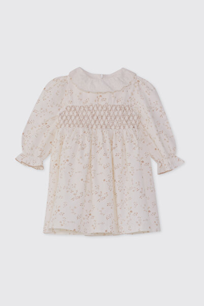 Panço Patachou Yenidoğan Bej Elbise