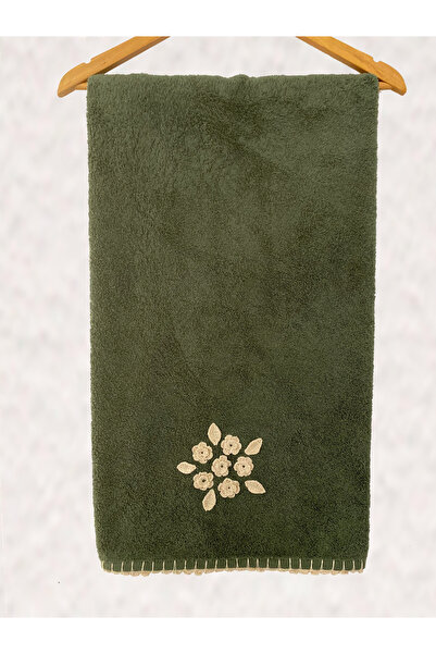Türkühome Handcrafted Cotton Towel with Daisy Leaf Pattern |   Highly Absorbe...