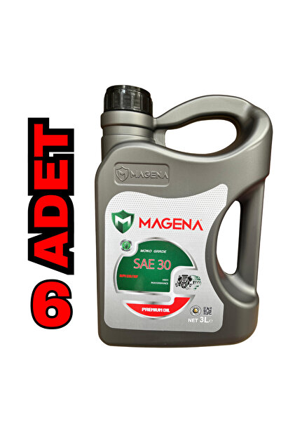 MAGENA Sae Oil 30 Numara Motorlu Testere Zincir Yağı 3 Litre (6 Adet)