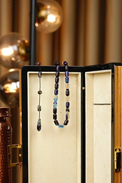 dergah tesbih سبحة من العنبر متعددة الألوان بتصميم كبسولي من نظام أستاد إركان تشوبوكو