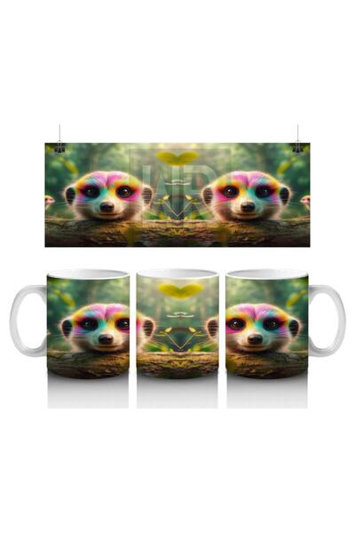 Wisdom Rain Curious Surikat Friends Mug Cup That Makes Children Love Milk