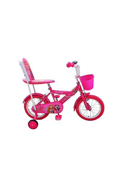 Generic Pink kids bicycle with backrest (14-inch)