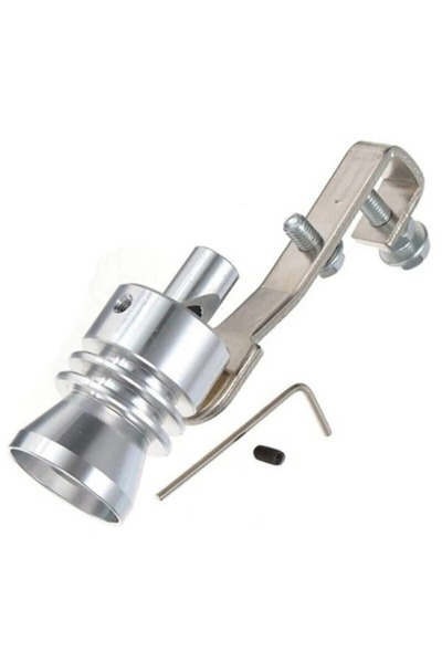 Hubstein Krom Gri Renk Aparatlı Islık Sesli Orta Egzoz Ucu Turbo Sesi