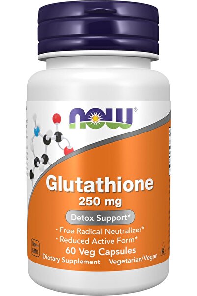 Now Glutathione 250 mg Vegetable Capsules - 60 Count