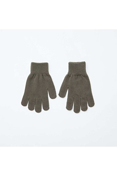 KİABİ 2-Pack Knitted Gloves KHAKI