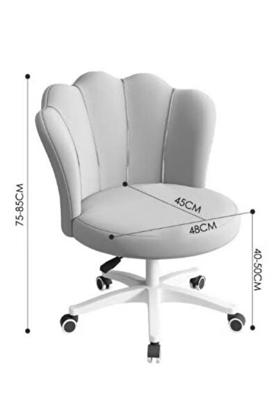 Generic Home Office Chair Adjustable Swivel Chair Round Vanity Stool Chair Butterfly Chair Study Task Chair