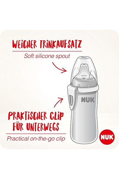 Nuk Active Learning Sippy Cup 300 ml – Winnie the Pooh, Blue, BPA-free (12+ months)