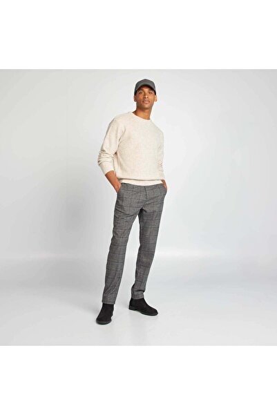 KİABİ Checked chinos GREY