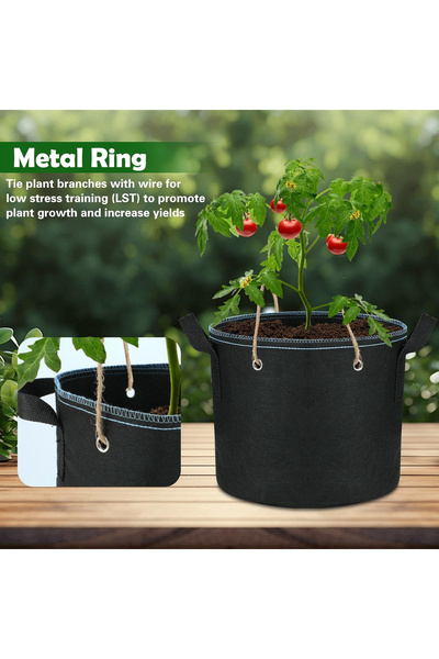 OEM Breathable bags for growing potatoes, strawberries, peanuts, flowers and vegetables, 5 pieces 20L