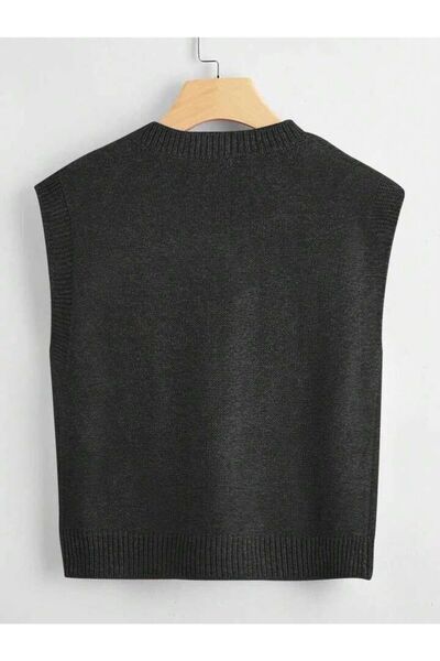 ATE ÖZGÜNEŞ TRİKO TEKSTİL Women's Knitwear V-Neck Solid Sweater