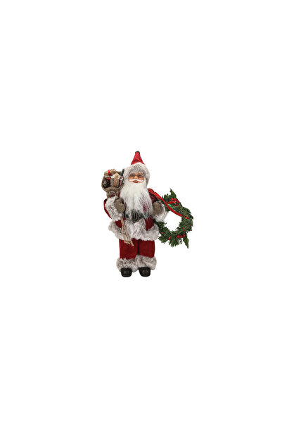 Porland Noel Baba Kırmızı Kürklü 30cm