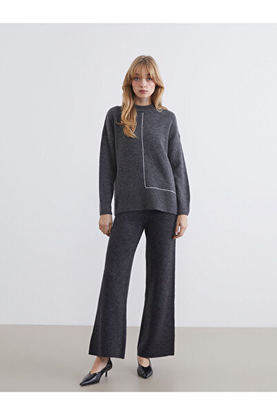 LC Waikiki I Beli Corded Wide Leg Women's Knitwear Trousers from Freezen Store