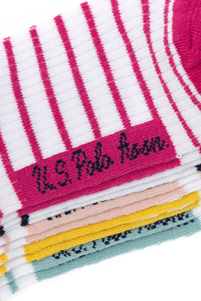 U.S. Polo Assn. Women's 5-Piece Booties Socks 50317997-Vr041