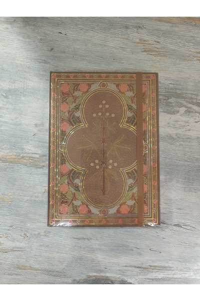 VERA SANAT دفتر رسم بنقوش زهور حمراء غلاف صلب مجلد A5 160 جرام 50 صفحة