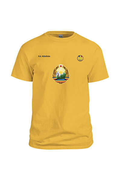 Nostalgia Shop Romania football team 1980s t-shirt with coat of arms on the chest