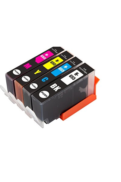 HP 655 (CZ109A) Muadil Kartuş Seti 4 renk Deskjet Ink Advantage 3525 (CZ275) e-AiO Uyumlu