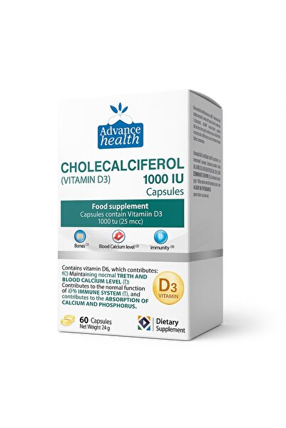 Advanced Health Cholecalciferol 1000IU Vitamin D3
