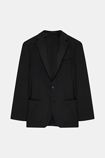 W Collection LACİVERT DÜĞMELİ YÜN CEKET