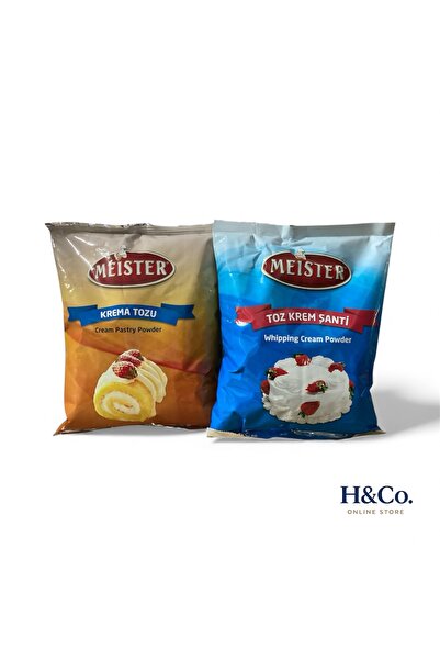 Meister 2li set - Toz Krema ve Toz Krem Şanti - pastacı kreması - şanti