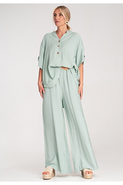 Figl Blouse and pants set - Two-piece set for women - Mint M1220 size L/XL