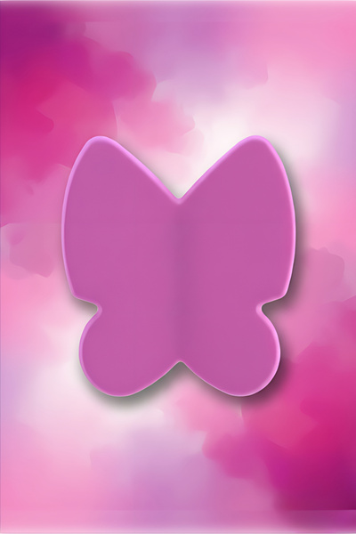 MH MiniHediye Butterfly Child Baby Room Furniture Kitchen Drawer Cabinet Door Plastic Matte Pink 32 mm Handle Knob