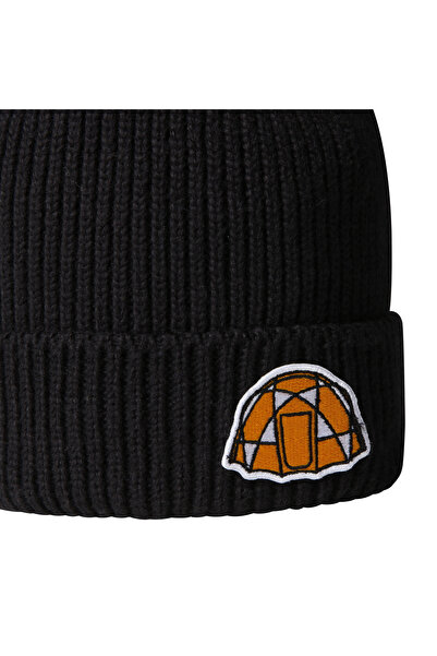 THE NORTH FACE Tnf Logo Box Cuffed Beanie Unisex Black Beanie Nf0A8Chefox1