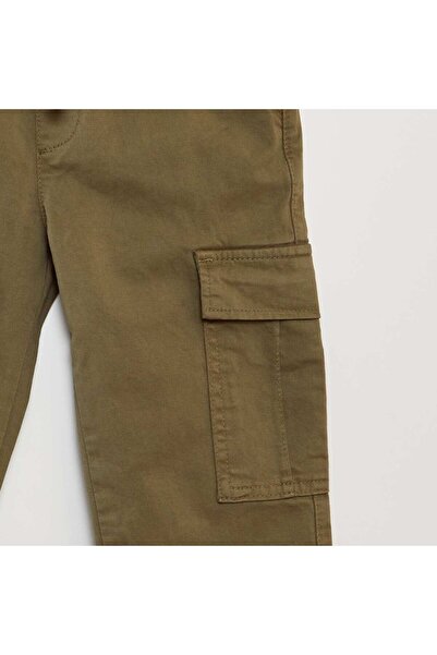 KİABİ Stretchy multi-pocket trousers KHAKI