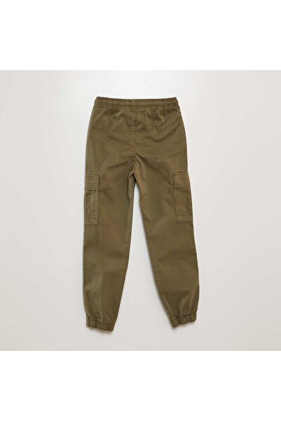 KİABİ Stretchy multi-pocket trousers KHAKI