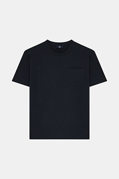 W Collection LACİVERT BİSİKLET YAKA T-SHİRT