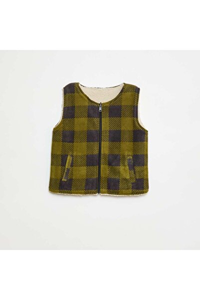 KİABİ Reversible Sleeveless Sweatshirt GREEN