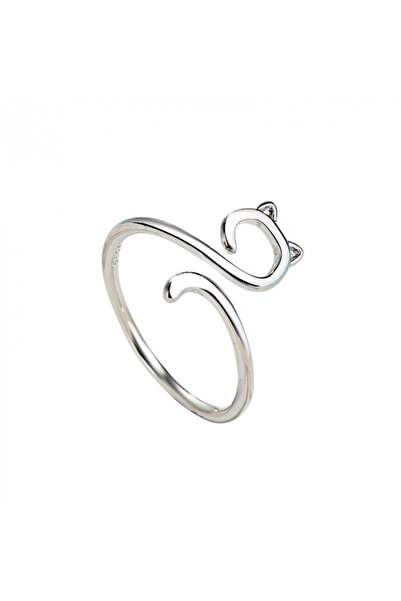 HANNY Silver cat ring – adjustable, minimalist design – adjustable