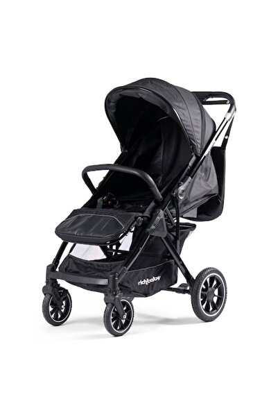 rıch baby RichBaby Premium Deluxe Sport Stroller – trolley fold, adjustable back & footrest, black