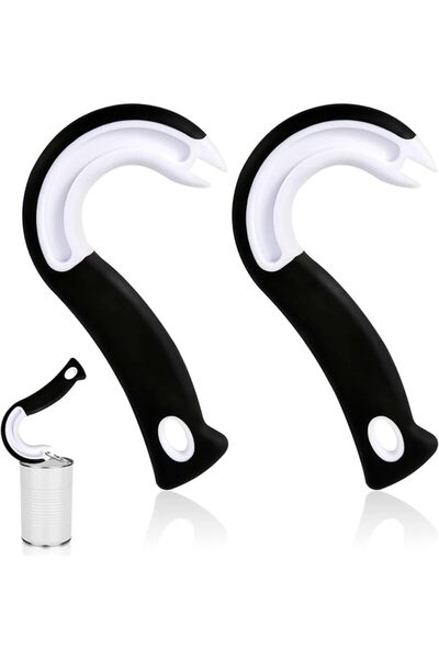 Arabest Ring Pull Can Opener, Easy to Open Can Opener Hook,That Do Not Hurt Nails(Pack of 2)