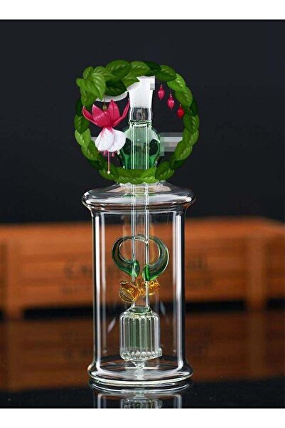 Beauenty مزهرية زجاجية مقاومة للحرارة لتزيين المنزل