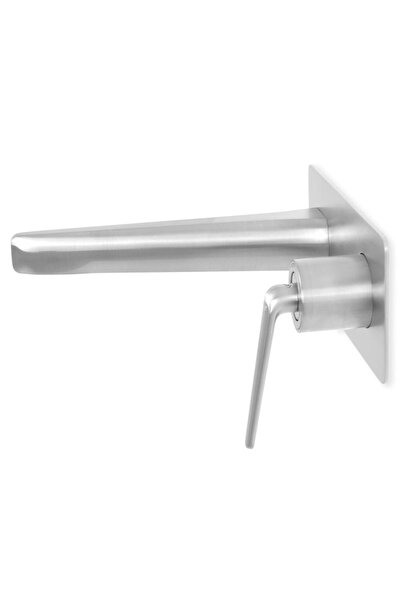 Maison Mex Built-in washbasin mixer, NAOMI, L.21.5 l.21/9.4 H.9 cm, brushed gray