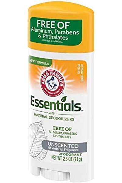 Arm&Hammer مزيل عرق صلب غير معطر من آرم آند هامر إسينشالز، 2.5 أونصة