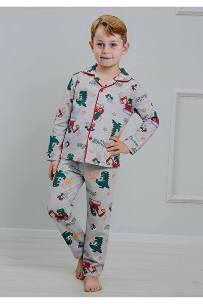zahider Boy's Cotton Buttoned Pajamas Set