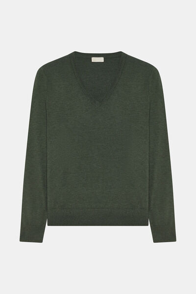 W Collection YEŞİL V YAKA TRİKO