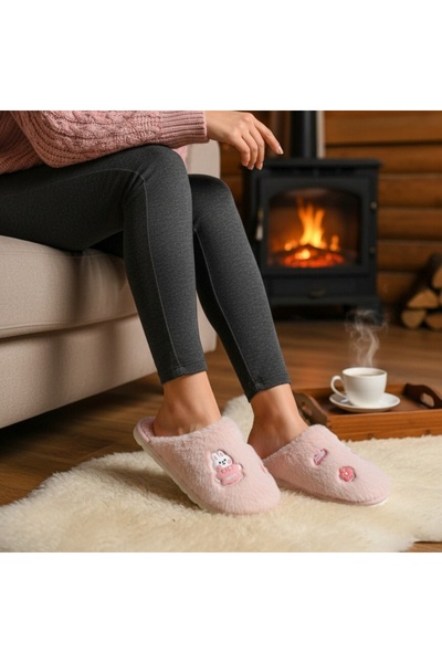 OEM Αφράτες, ζεστές και χαλαρωτικές παντόφλες για το σπίτι, κομψές, χαρούμενε...