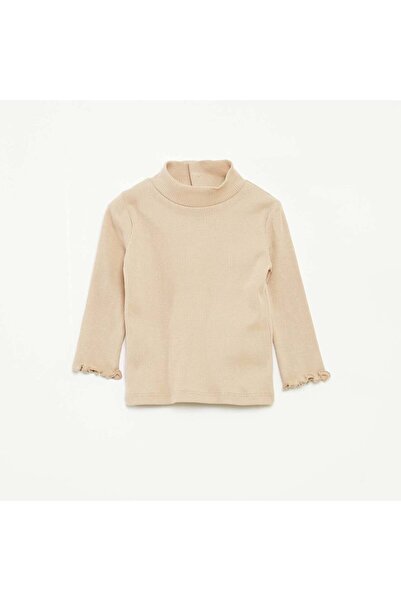 KİABİ High-neck ribbed undersweater BEIGE