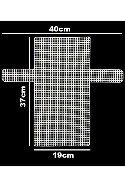 Nakış Tuhafiye KANVAS PLASTİK FİLE ÇANTA 37 x 19 CM