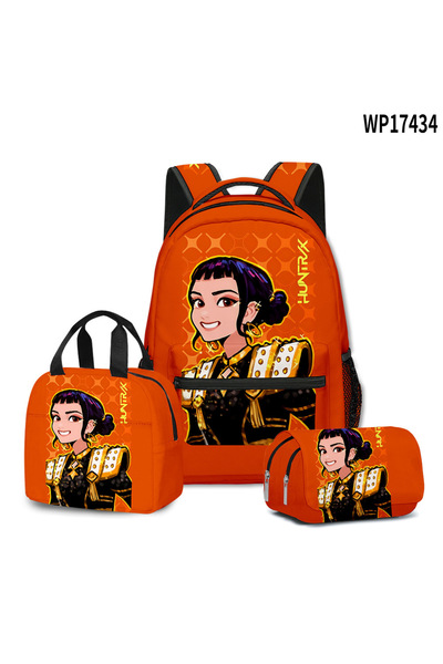 OEM K-POP Witch Hunters, Student Backpack, 3-Piece Set (Backpack + Lunch Bag + Pencil Case), Style 10